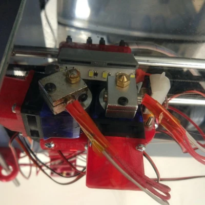 File Mở: 2 Đầu phun e3dv6 Kèm BLTouch, Quạt Kép và Đèn cho Máy itopie, Prusa...