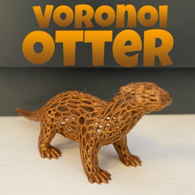 Mô Hình 3D Rái Cá Voronoi Thanh Lịch