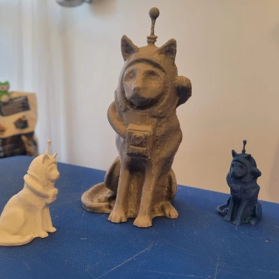 Mô hình 3D Space Cat Cosmo - Tượng Mèo Phi Hành Gia