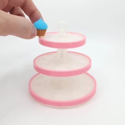 Mô Hình Mẫu Filament - Hộp Bánh Cupcake (24 Cái)