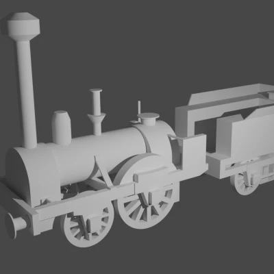 Mô Hình Đầu Máy Moravia 1838 In 3D