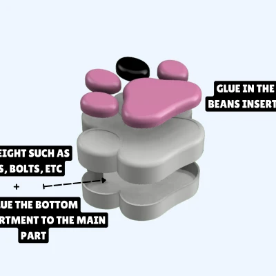 Chân Mèo Kitty - Cục Chặn Giấy