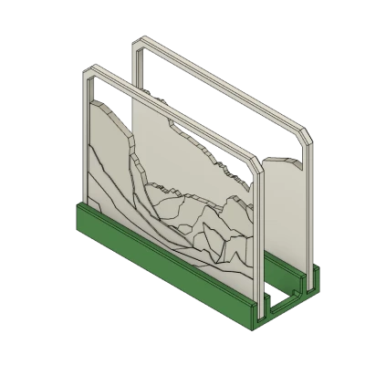 Đế Đựng Khăn Ăn, Mặt Yosemite - Có Thể Thay Đổi