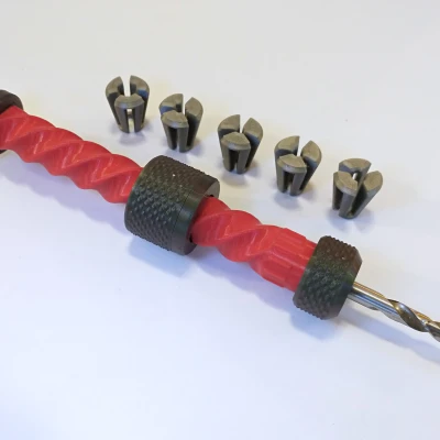 Máy khoan đẩy có Mâm cặp Collet và Ly hợp một chiều