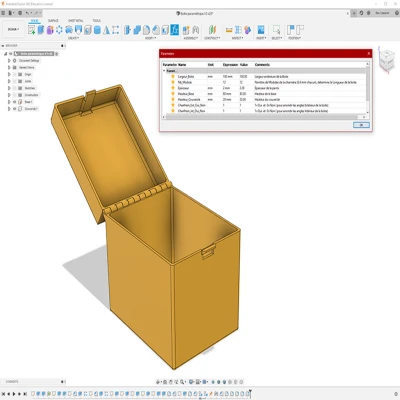 Hộp Tùy Chỉnh và In Được với Bản Lề & Khóa Cài
