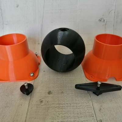 Van chặn gió không kẹt loại van bi 63mm / 2½" cho hệ thống hút bụi xưởng