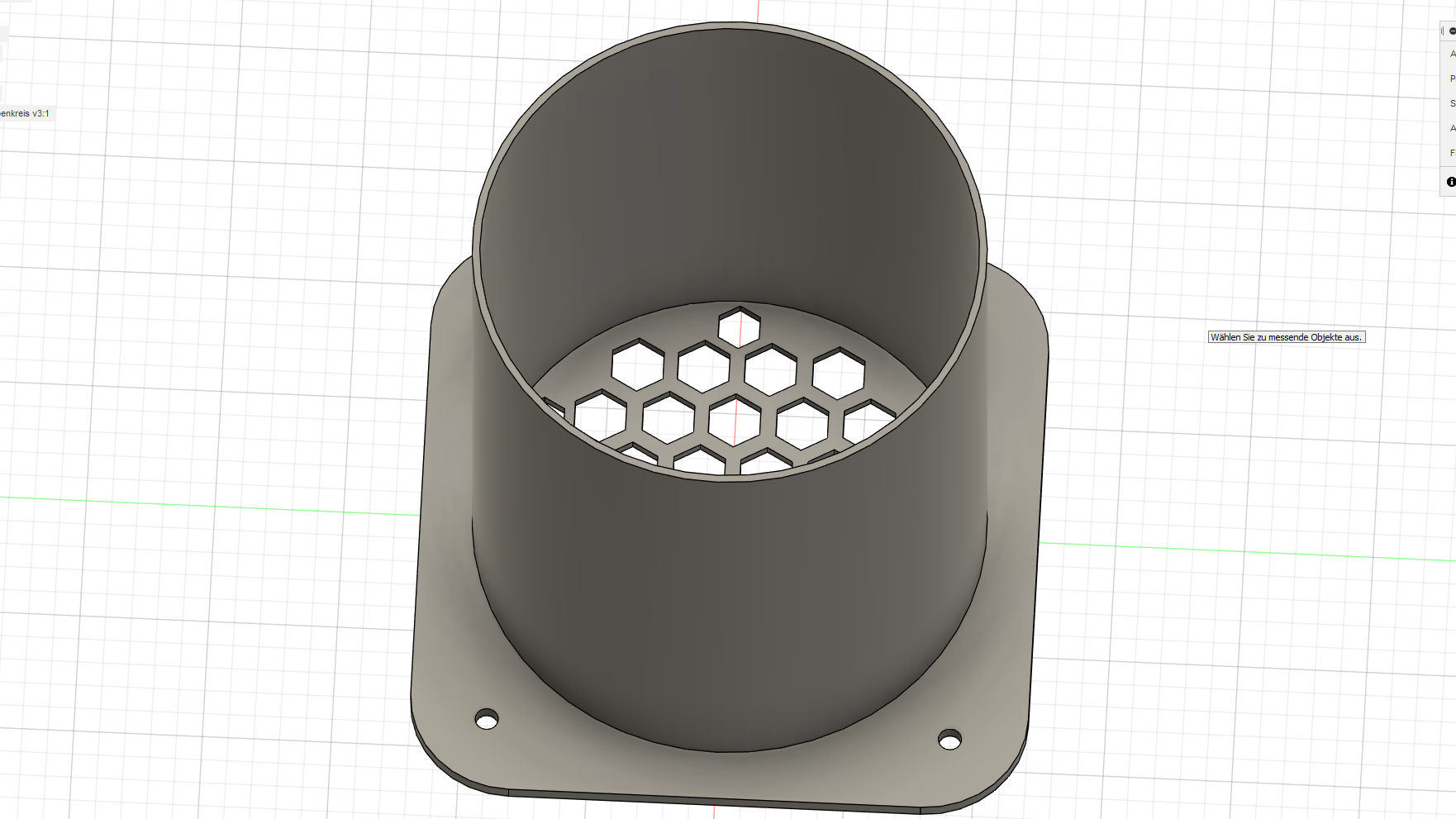 Ống dẫn tường có lưới (Wanddurchführung mit Gitter)