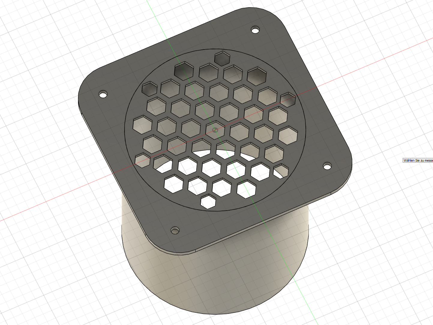 Ống dẫn tường có lưới (Wanddurchführung mit Gitter)