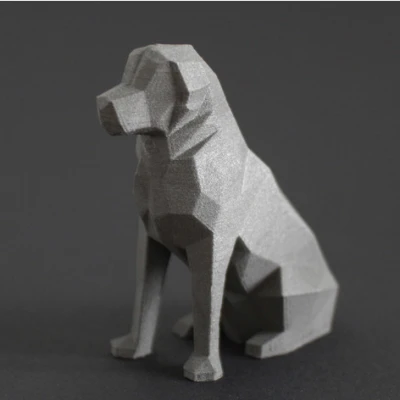 Chó Vàng Golden Retriever Low Poly - Beto