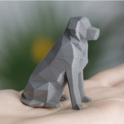 Chó Vàng Golden Retriever Low Poly - Beto