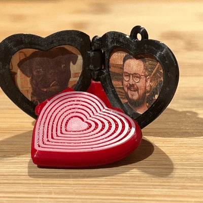 Hộp tim mở bằng trái tim (Phiên bản 2 màu/1 đầu đùn có sẵn!)