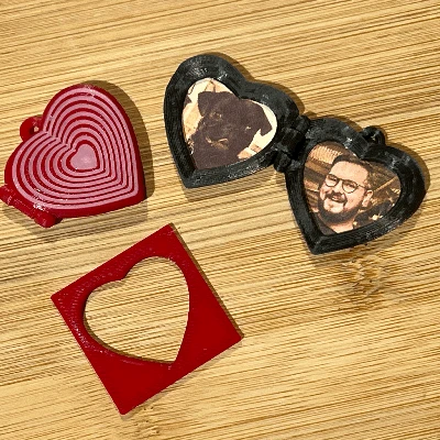 Hộp tim mở bằng trái tim (Phiên bản 2 màu/1 đầu đùn có sẵn!)