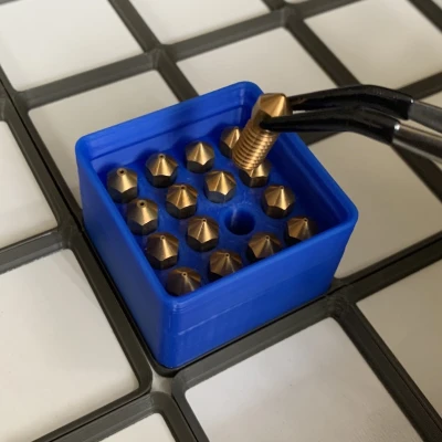 Hộp Đựng Đầu Phun Gridfinity (Ankermake, Volcano, Mk6, Mk8)