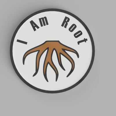 Miếng Lót Ly "I am Root" (Chơi Chữ)