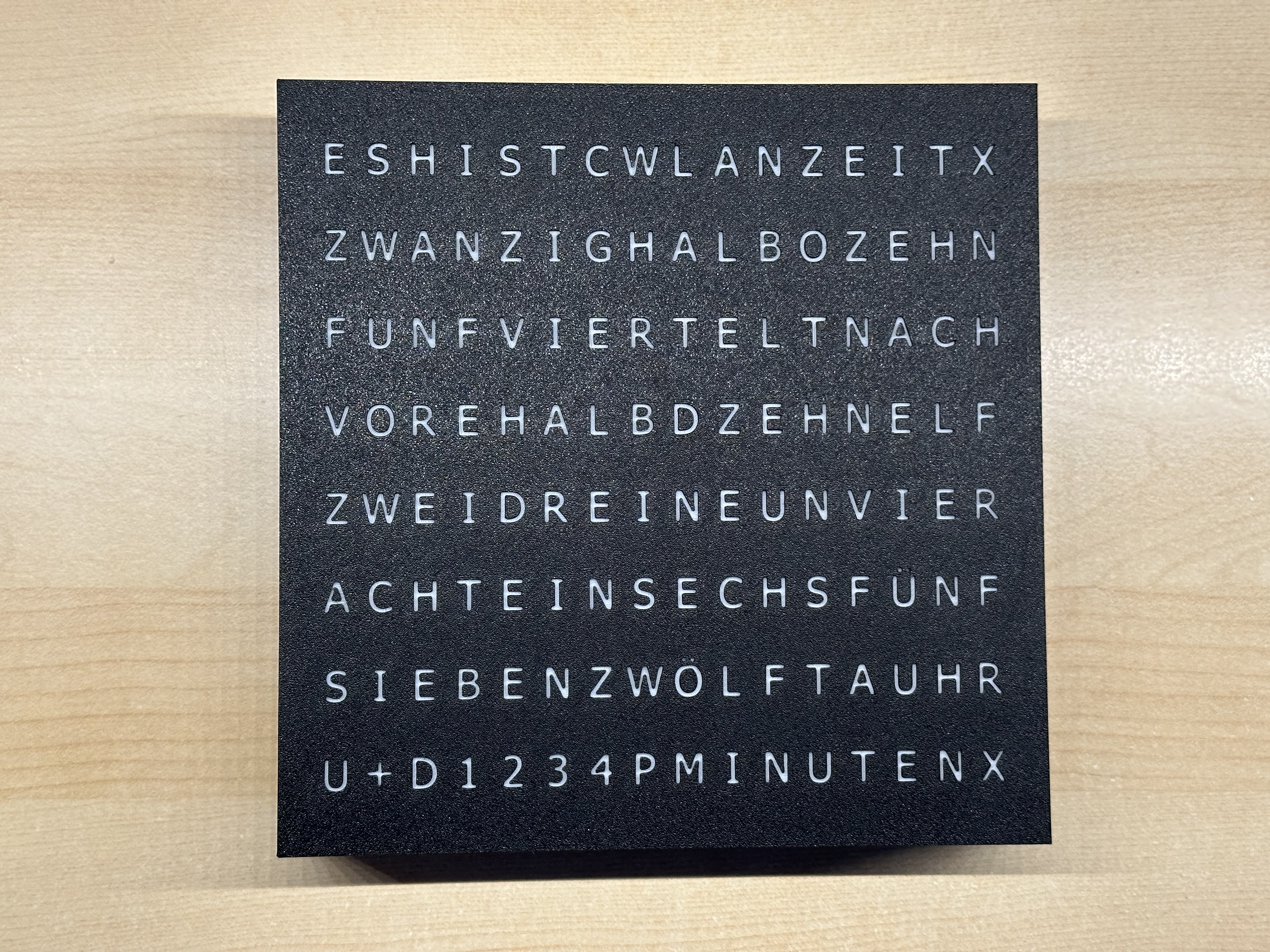 WordClock 16x8 LED matrix (2023-V2)