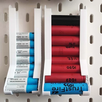 Hộp đựng pin IKEA Skadis (18650, AA, AAA)