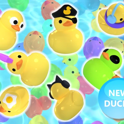 Vịt Nhựa Nổi Đứng Thẳng