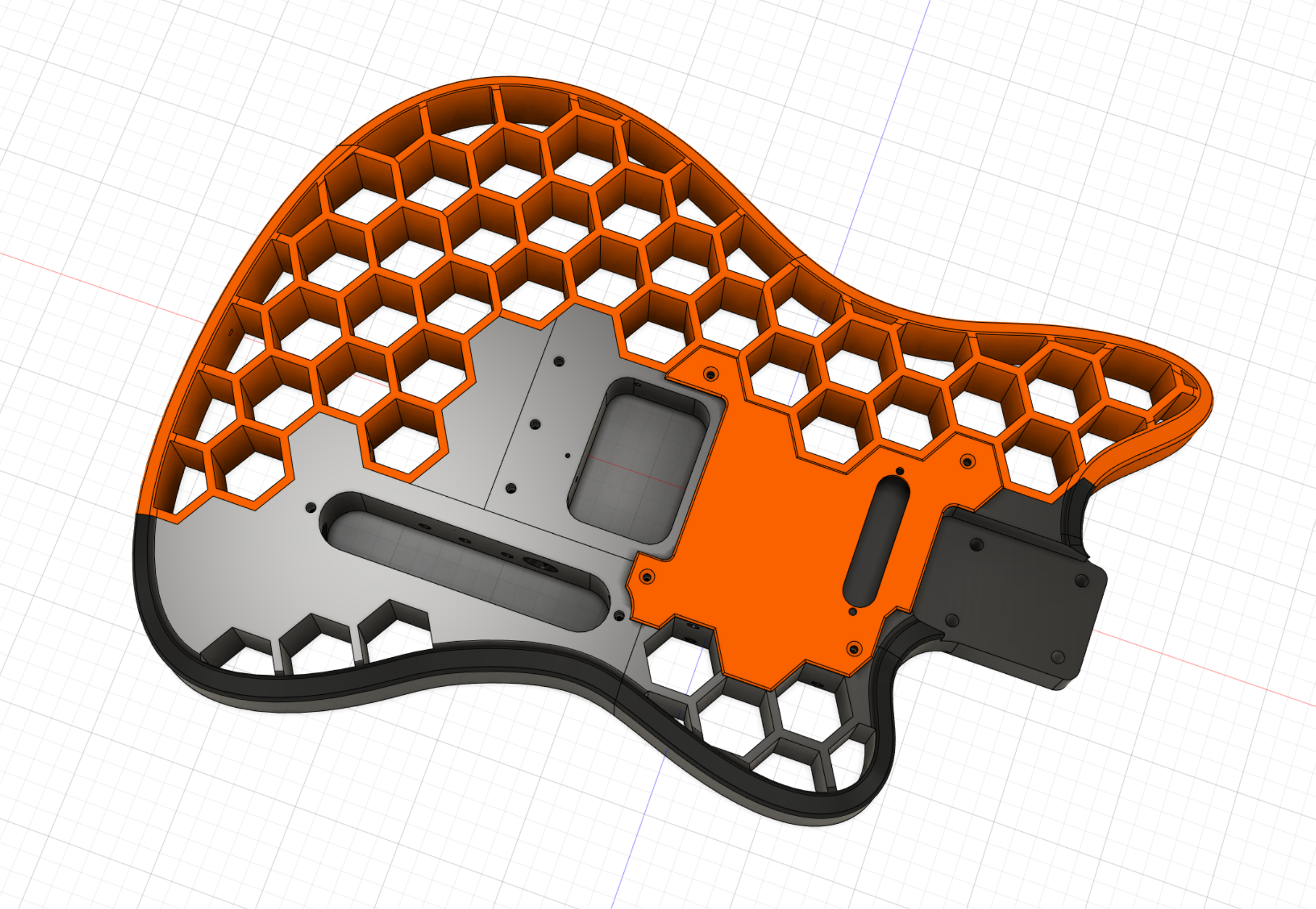 The Printacaster - Guitar In 3D Theo Phong Cách Harley Benton T-Style