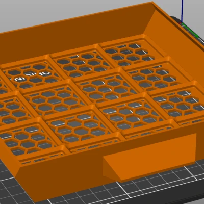 Hộc Tủ Ngăn Kéo Dưới Bàn 4x4 Gridfinity