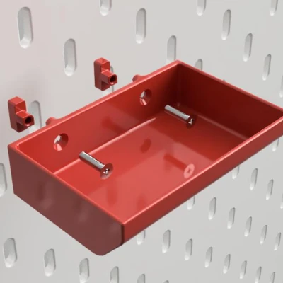 Hệ thống gắn T-nut Skadis, ren cho vít M3 hoặc UNC #5-40.