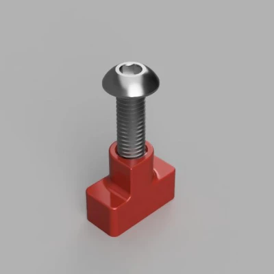 Hệ thống gắn T-nut Skadis, ren cho vít M3 hoặc UNC #5-40.