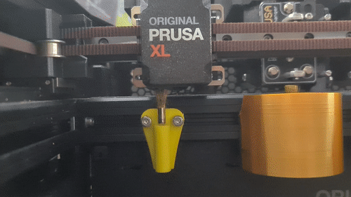 Prusa XL series: Bàn chải vệ sinh đầu phun (CẬP NHẬT: thêm bộ đánh dấu vị trí, 2 bộ hứng mảnh vụn được thiết kế lại)