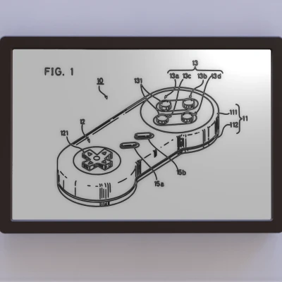 Tranh Nghệ Thuật Bản Quyền Tay Cầm SNES