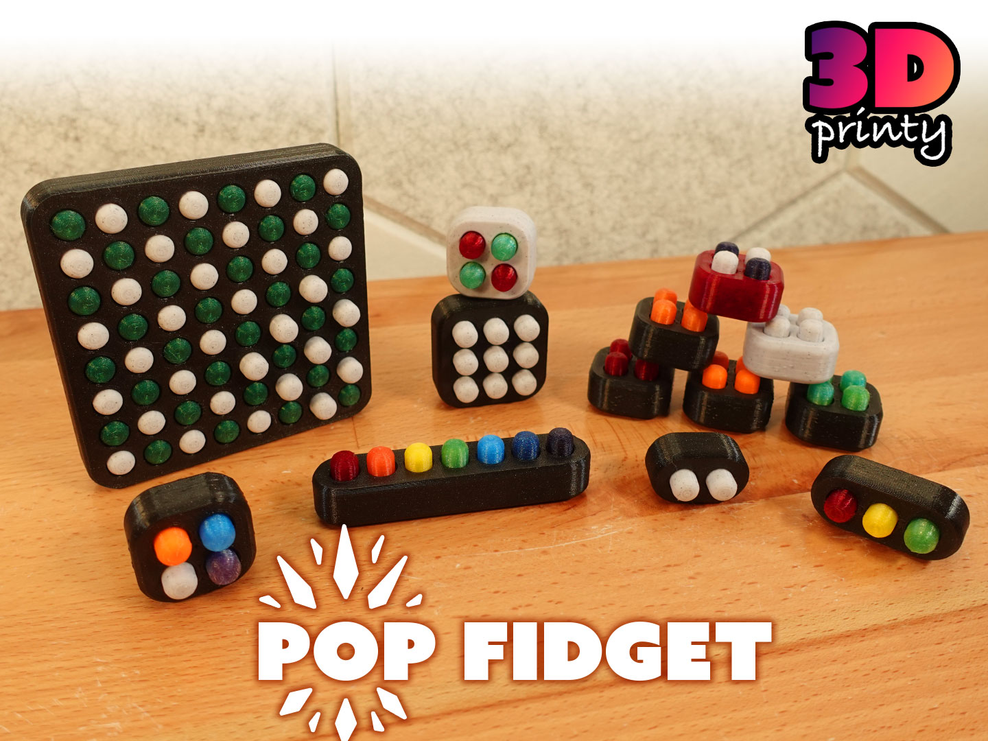 Pop Fidget (Thiết kế đa vật liệu)