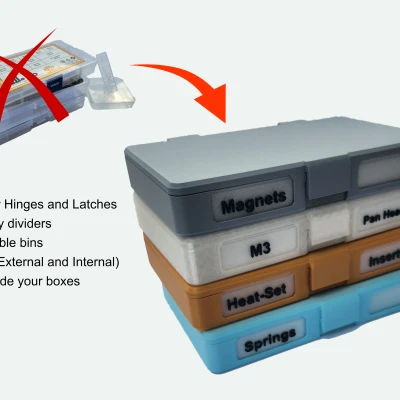 Hộp Đựng Đồ Nhỏ Gọn Tiny Bins - Lưu Trữ Hiệu Quả [Parametric]