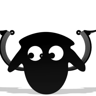 Mô hình cừu với cuộn giấy vệ sinh