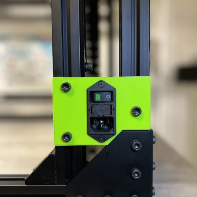 Giá đỡ công tắc nguồn Schurter DD11 cho V-CORE 3.1