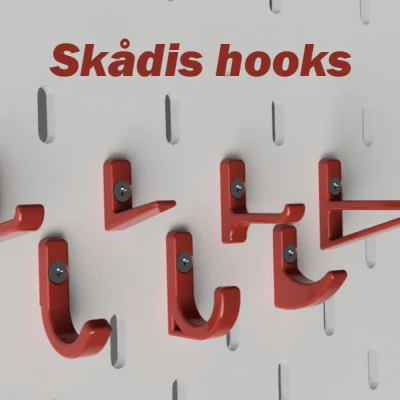 Móc treo đồ cho bảng Skadis