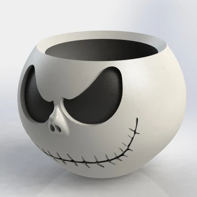 Jack SkellingPot - Chậu/Bình cắm hoa & Đèn lồng bí ngô