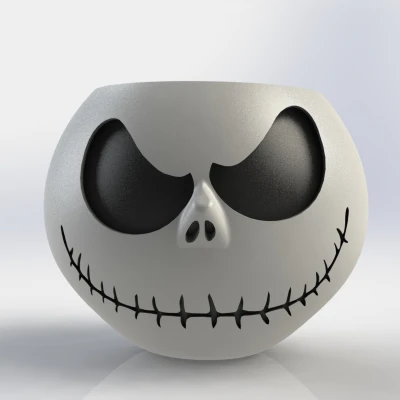 Jack SkellingPot - Chậu/Bình cắm hoa & Đèn lồng bí ngô