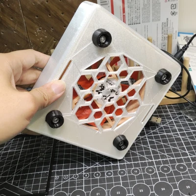 Ống Dẫn Khí Thải Máy Tính Để Bàn Với Quạt PC 12CM