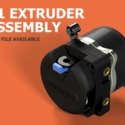 Mô hình CAD Lắp ráp Đầu Đùn Creality K1