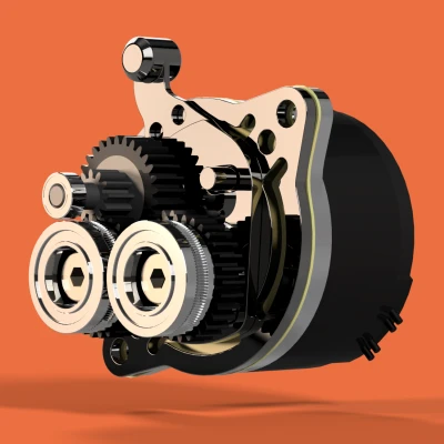 Mô hình CAD Lắp ráp Đầu Đùn Creality K1