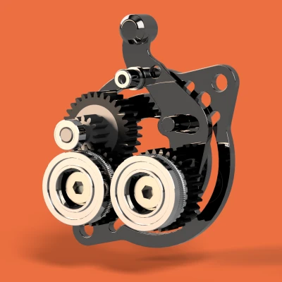 Mô hình CAD Lắp ráp Đầu Đùn Creality K1