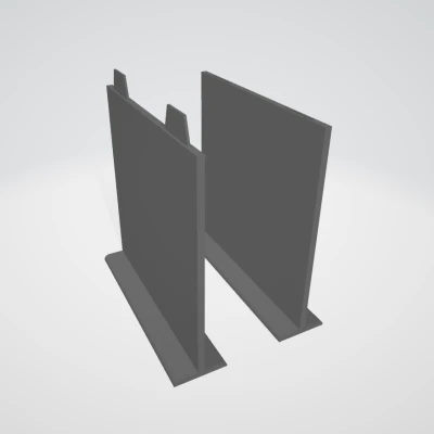 Vách Ngăn Kéo V1 - Chia 2 Phần, Scale Mọi Kích Thước