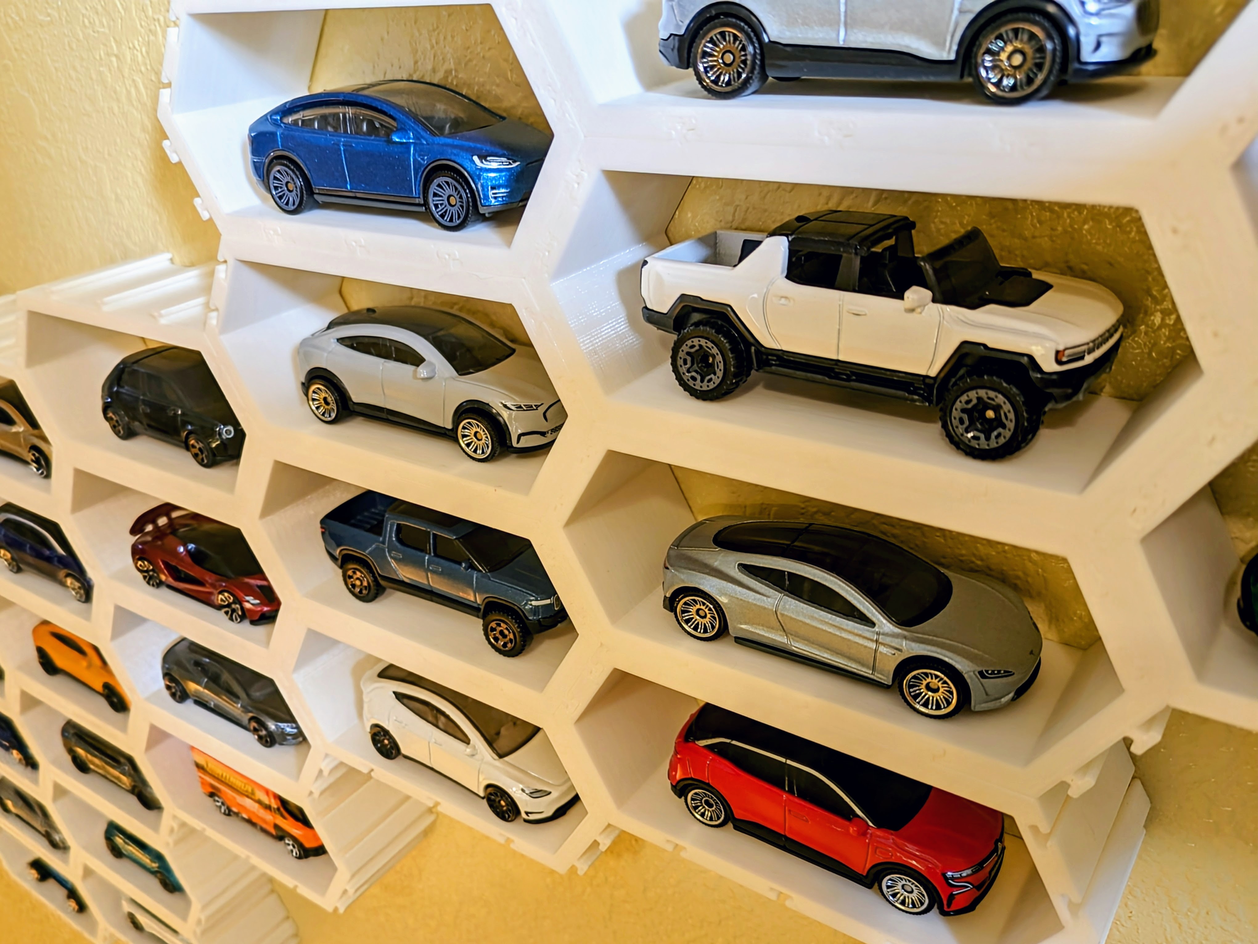 Kệ Trưng Bày Module Hình Lục Giác Cho Xe 1:64