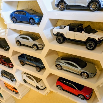 Kệ Trưng Bày Module Hình Lục Giác Cho Xe 1:64