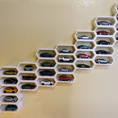 Kệ Trưng Bày Module Hình Lục Giác Cho Xe 1:64