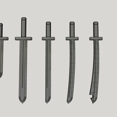 Mini 13: Bộ Vũ Khí Cận Chiến Cơ Bản - Kiếm 1