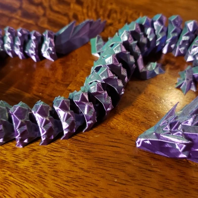 Rồng Pha lê Đêm Khớp nối v1.3 (bản phối lại low poly)