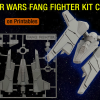 Mô hình Tàu Fang Fighter Star Wars - Kit Card - Thumbnail 1
