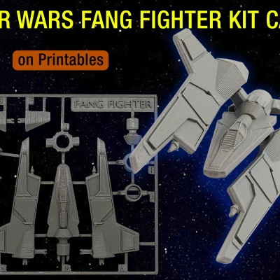 Mô hình Tàu Fang Fighter Star Wars - Kit Card