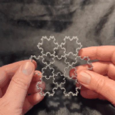 Fidget bông tuyết fractal (chế độ vase mode)