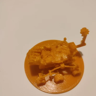 Xe tự hành Curiosity - In liền (cần supports)