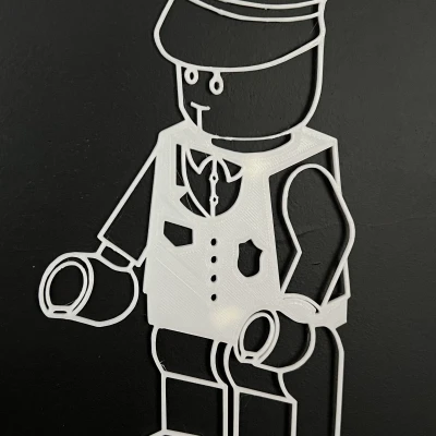 Tranh Treo Tường Lego Hình Cảnh Sát