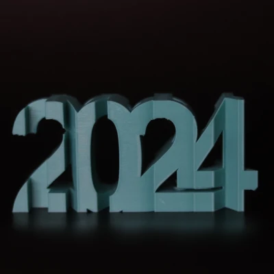 Chữ Chúc Mừng Năm Mới 2024 Dạng Lật